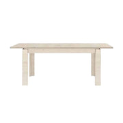 Tavolo Imab Manhattan in rovere sbiancato con 1 allunga 130x90x76.5 H cm.