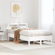 Letto senza Materasso Bianco 120x200 cm Legno Massello di Pino 3306151