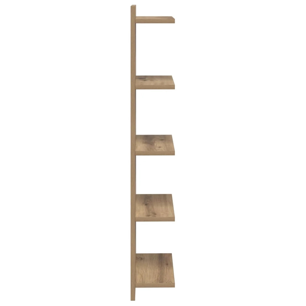 Scaffale da parete 2 pcs Rovere Artigianale 30 x 15 x 100 cm 8012411