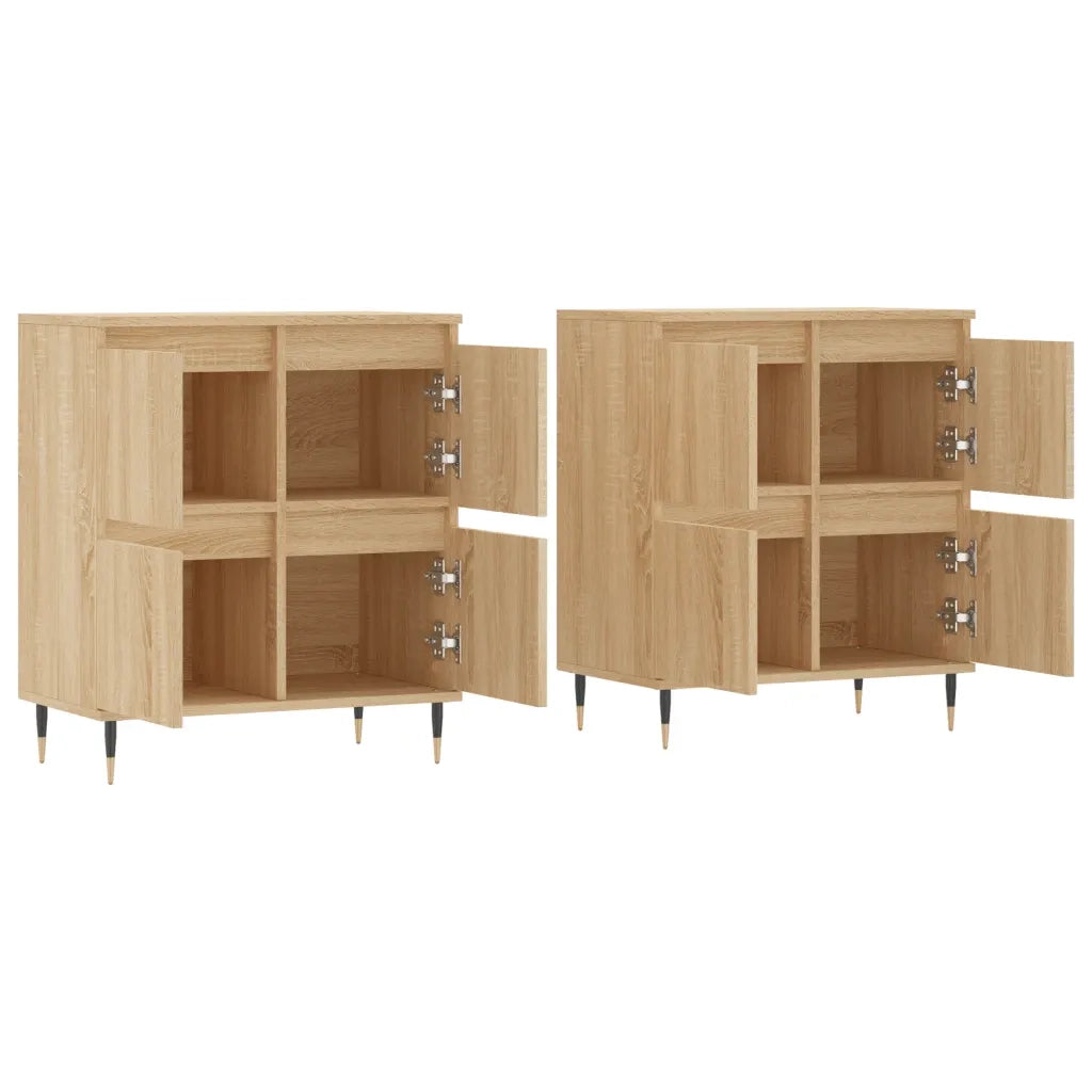 Credenze 2 pz Rovere Sonoma in Legno Multistrato 3190168