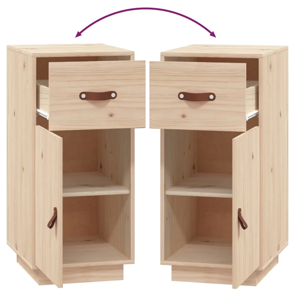 Credenza-Buffet-Armadio da cucina 34x40x75 cm in Legno Massello di Pino