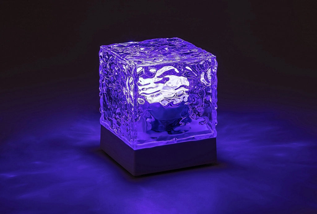 Lampada da tavolo Cubiko bianca RGB ricaricabile Rabalux