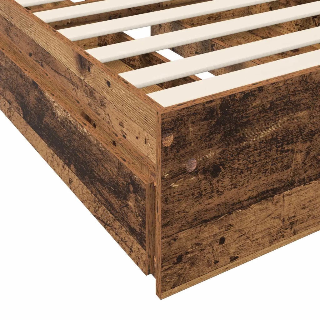 Telaio del letto con storage Legno antico 80 x 200 cm 3429592
