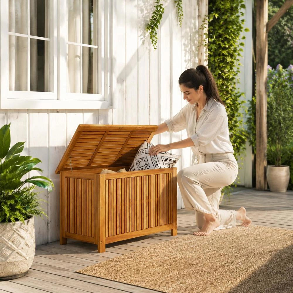 Garden Box 90x50x58 Cm Solid Acacia Wood