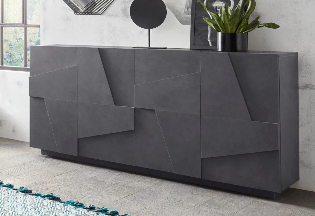 Mobile PING L 162.4 x H 86 x P 44.2 cm grigio ardesia