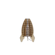 Lampada da tavolo Rocket in compensato naturale Vikasa Home