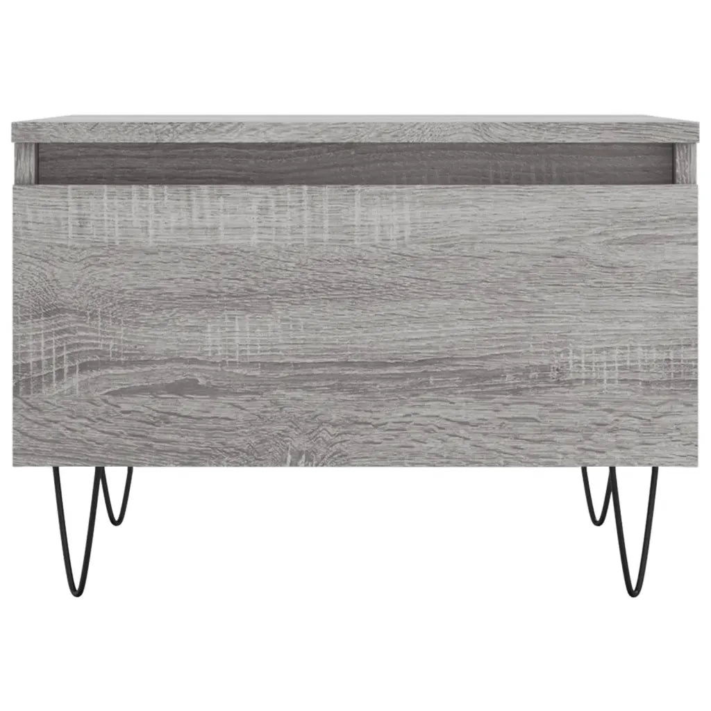 2 pz Tavolini salotto | Tavolino da caff¨¨ | Tavolino da Soggiorno Grigio Sonoma 50x46x35cm Legno Multistrato
