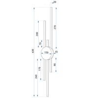 Lampada Da Parete Led App1437-w Black Gold