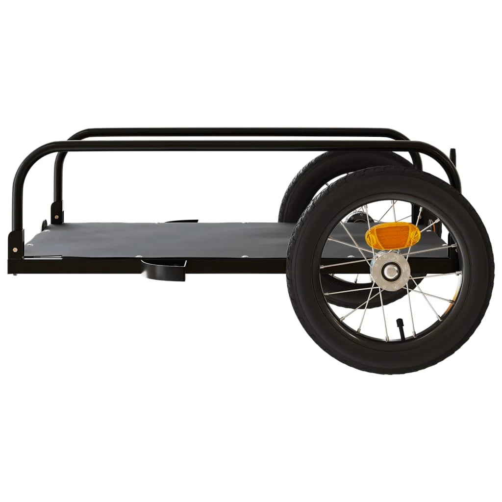 Rimorchio/carrello per il trasporto di biciclette 122 x 53 x 31 cm ferro nero 02_0044060