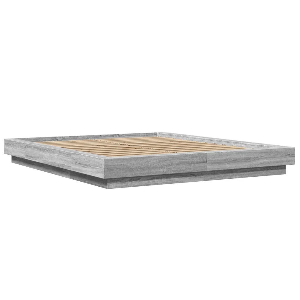 Giroletto-Struttura Letto Grigio Sonoma 150x200 cm in Legno Multistrato 172878