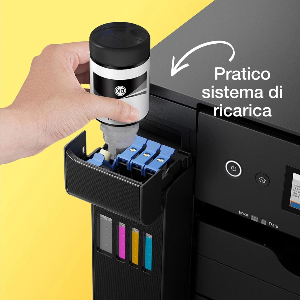 Epson EcoTank ET-16150 Stampante con Serbatoi D’inchiostro | Piccolo Ufficio e Azienda | Wi-Fi | A3+ | Stampa Fronte/Retro | Display LCD 6.1 cm | 3 Anni D'Inchiostro Inclusi