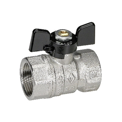 VALVOLA A SFERA FF CON FARFALLA- 1  DN 25  F-BRICO- FAIDF- pezzi 1