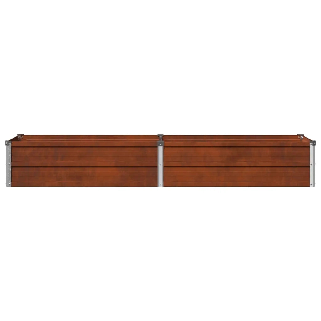 Letto rialzato da giardino Ruggine 160 x 40 x 24 cm cartone 8006325