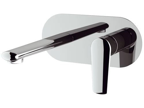 Miscelatore lavabo da incasso con piastra orizzontale serie vanity