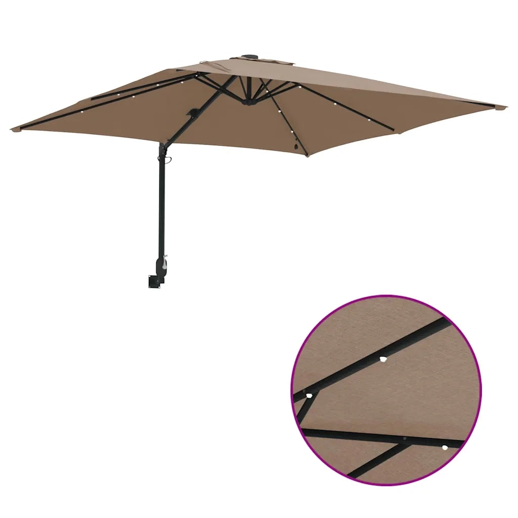 Ombrello da giardino Talpa 248,5 x 247,5 x 160 cm 42003254