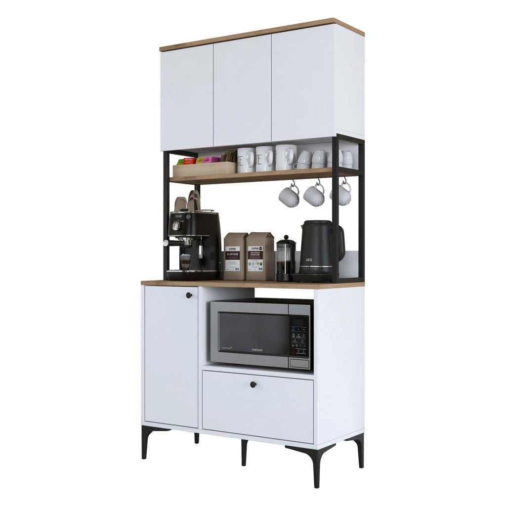 Madia Rapone, Credenza un Cassetto, 90x38x184h cm Bianco