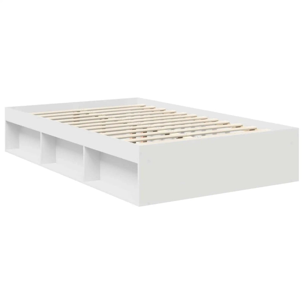 Struttura del letto Bianco 120 x 200 cm Pino massello 3411431