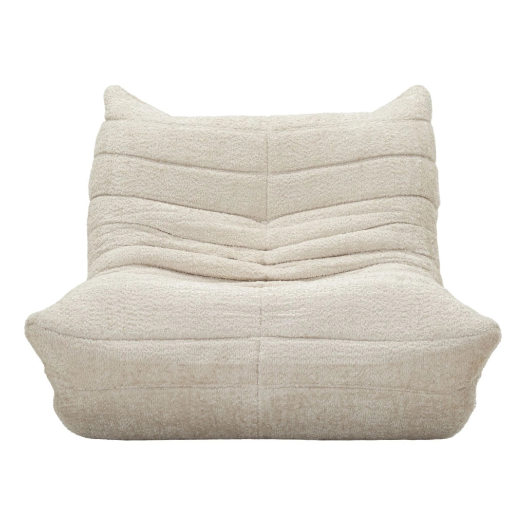 Poltrona Mask in poliestere bianco 103x100x80 cm