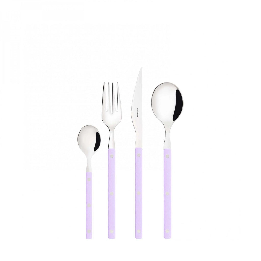 ALLEGRA, Posate Set 24 Pz, Scatola Gallery, Casa Bugatti Colore: Lilla