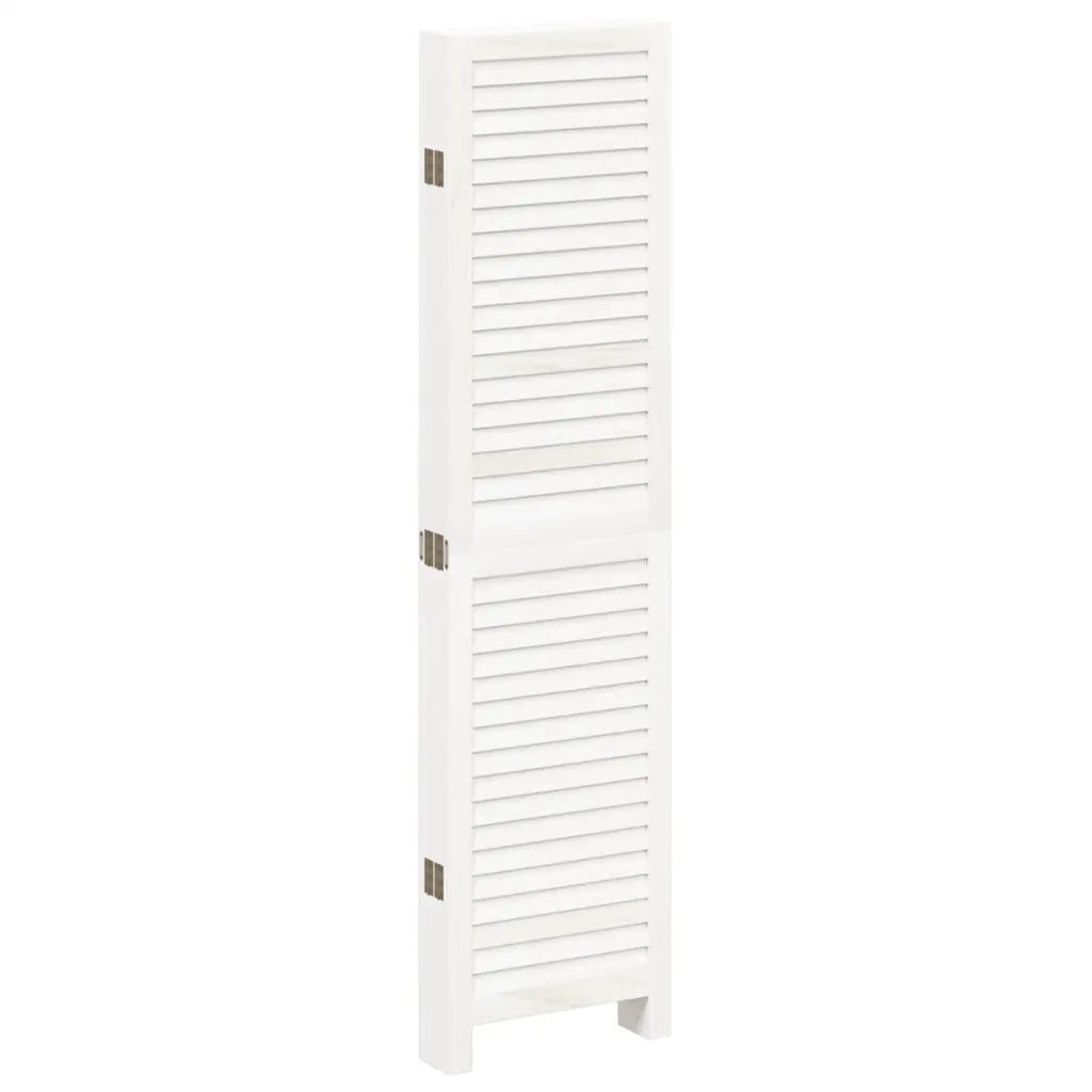 Divisorio Ambienti | Divider per stanze | Paravento 6Pannelli Bianco Legno Massello di Paulownia