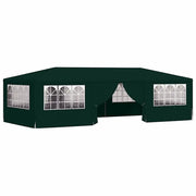 Gazebo | Pergolato Professionale con Pareti 4x9 m Verde 90 g/m2