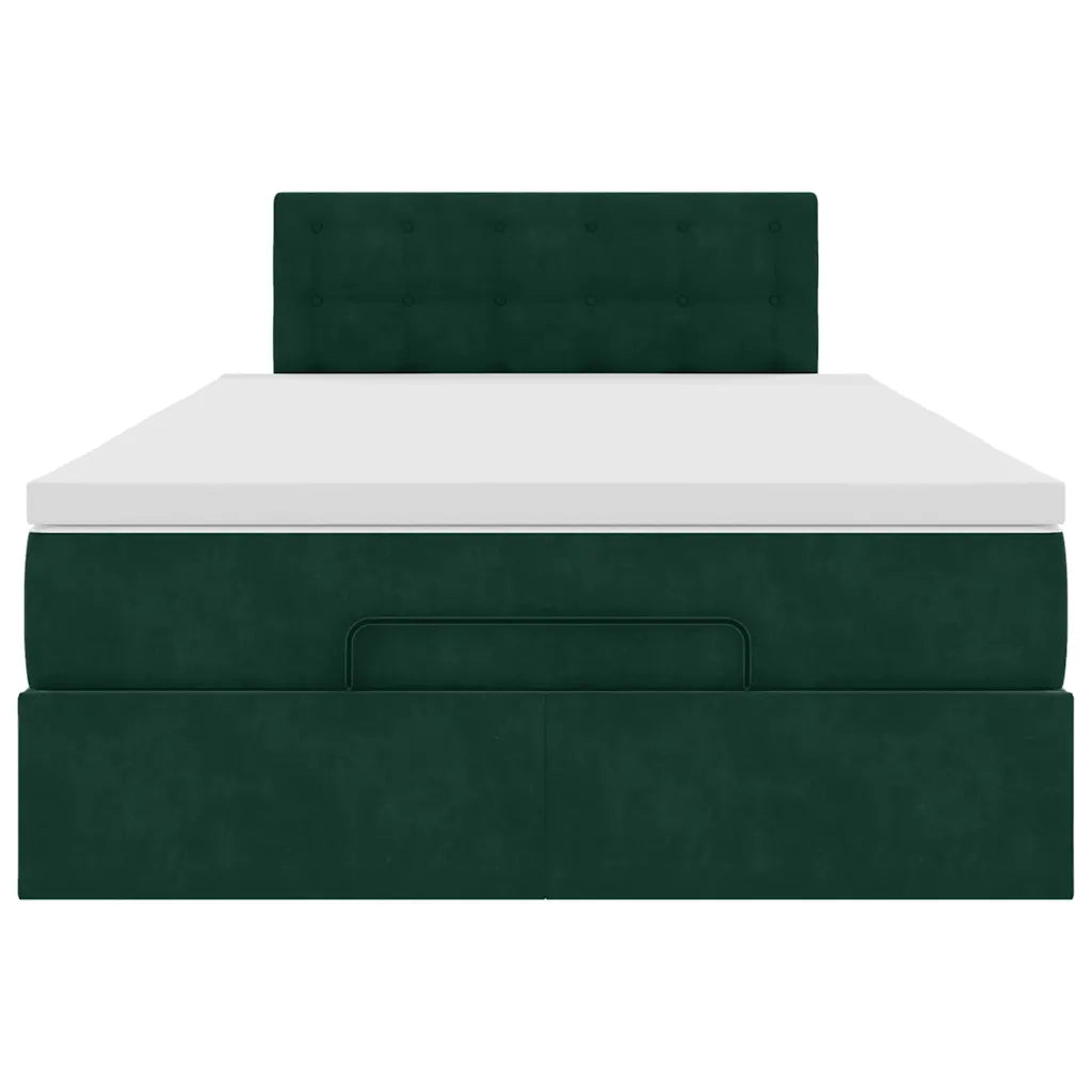 Struttura Letto Pouf con Materasso 120x200 cm Velluto 3311912