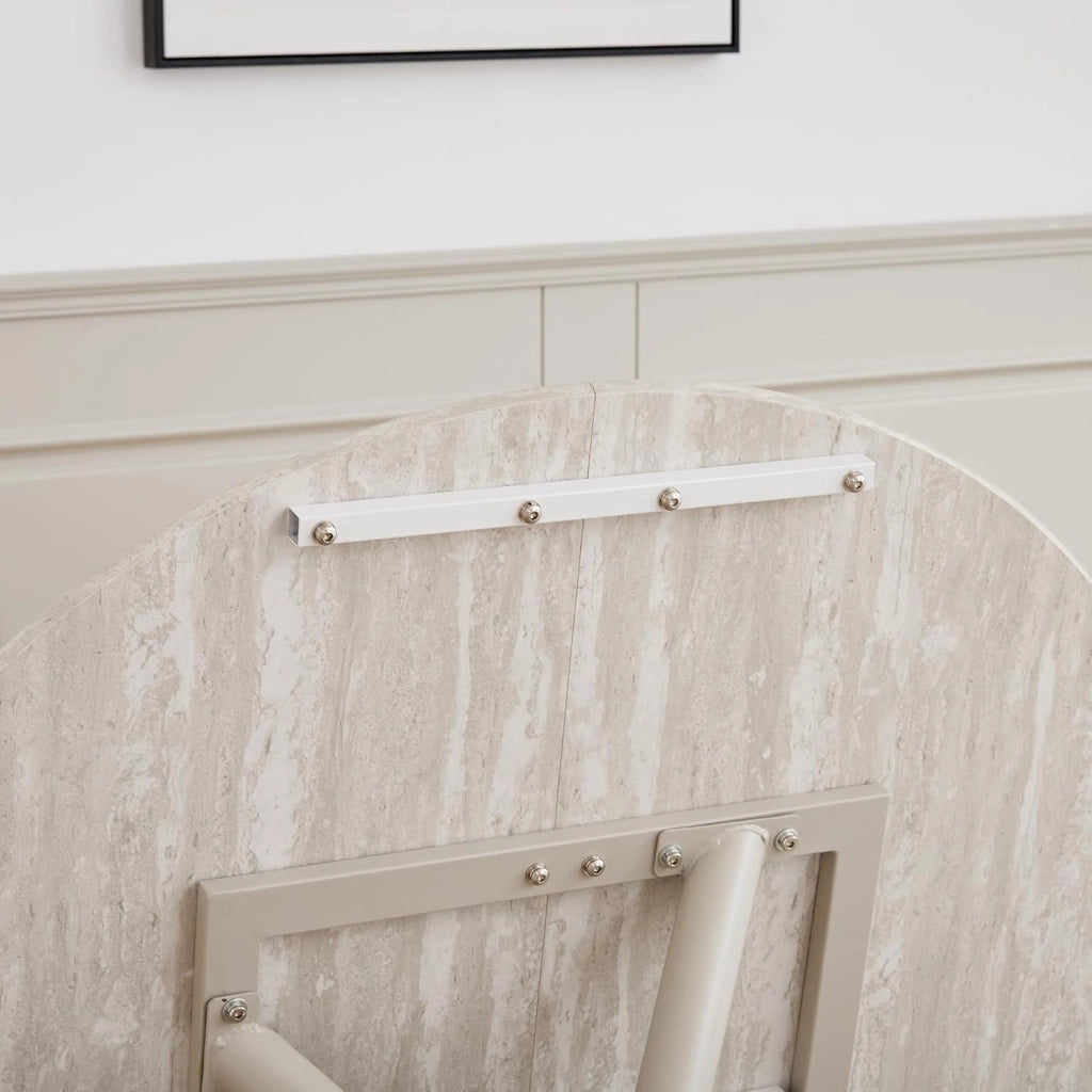 GrandCA HOME Tavolo da Pranzo Rotondo Moderno da Cucina da 115 CM, Piano in MDF con Gambe a Croce in Metallo Stabili, Adatto Per Sale da Pranzo,Appartamenti（Grigio）