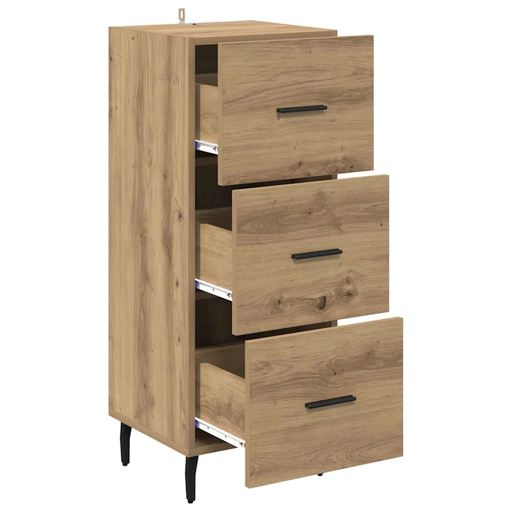 Credenza-Buffet-Armadio da cucina rovere artigianale 34 x 34,5 x 90 cm Legno multistrato 911139