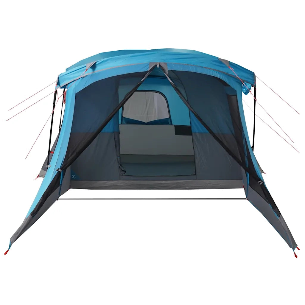 Tenda da Campeggio con Portico per 4 Persone Blu Impermeabile 94537