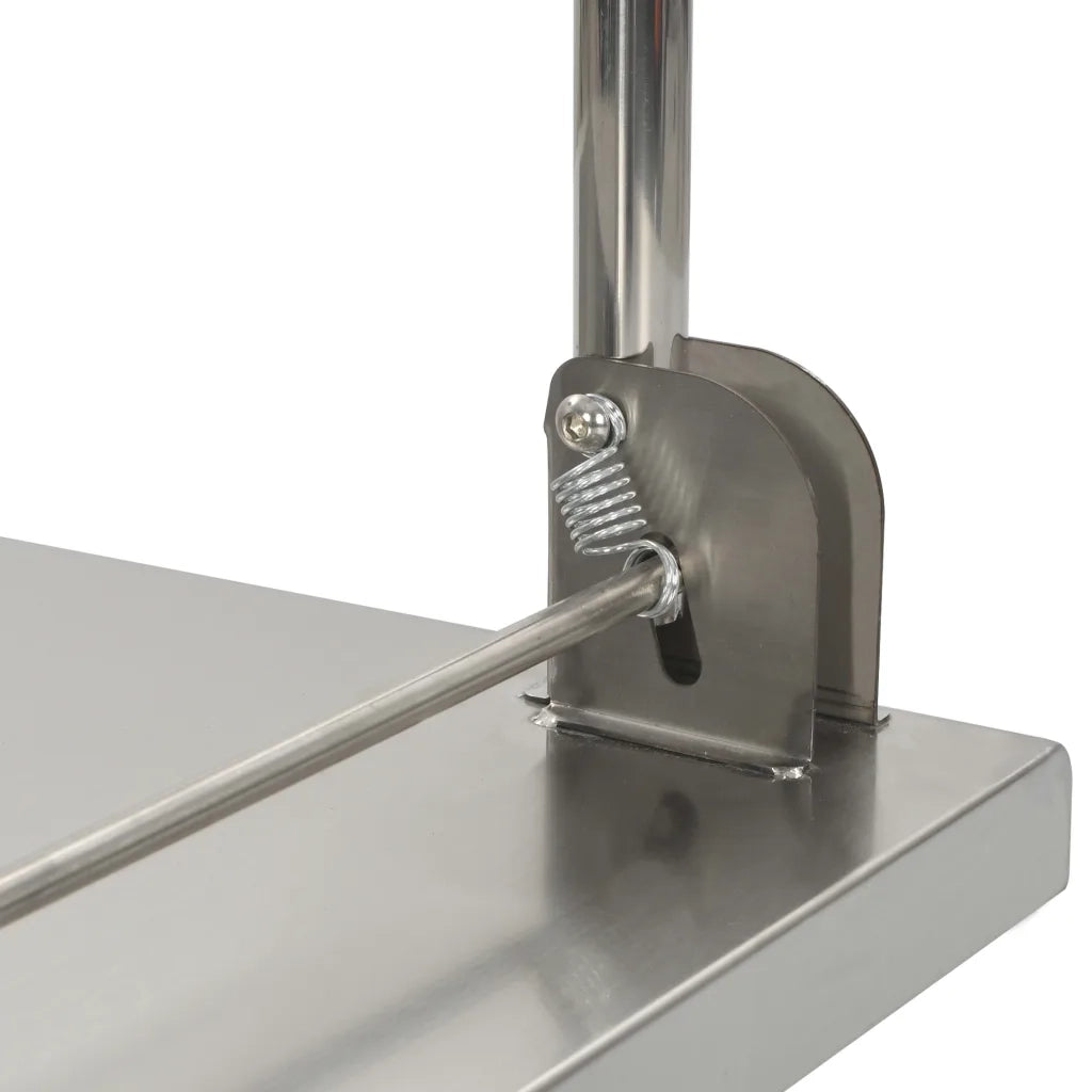 Carrello di Trasporto Argento 82x53x86 cm Acciaio Inossidabile 50919