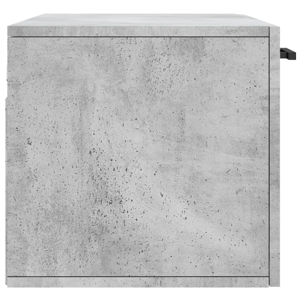 Armadietto a Muro | Mobile a Parete Grigio Cemento 80x36,5x35 cm Legno Multistrato