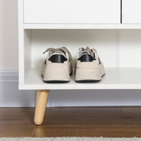 Mobile Scarpiera 60x30x92 cm in Legno Truciolare Bianco