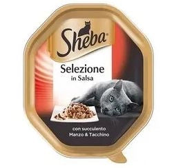 SHEBA SELEZIONE GATTO PATÈ DI MANZO E TACCHINO 85 GR OKX