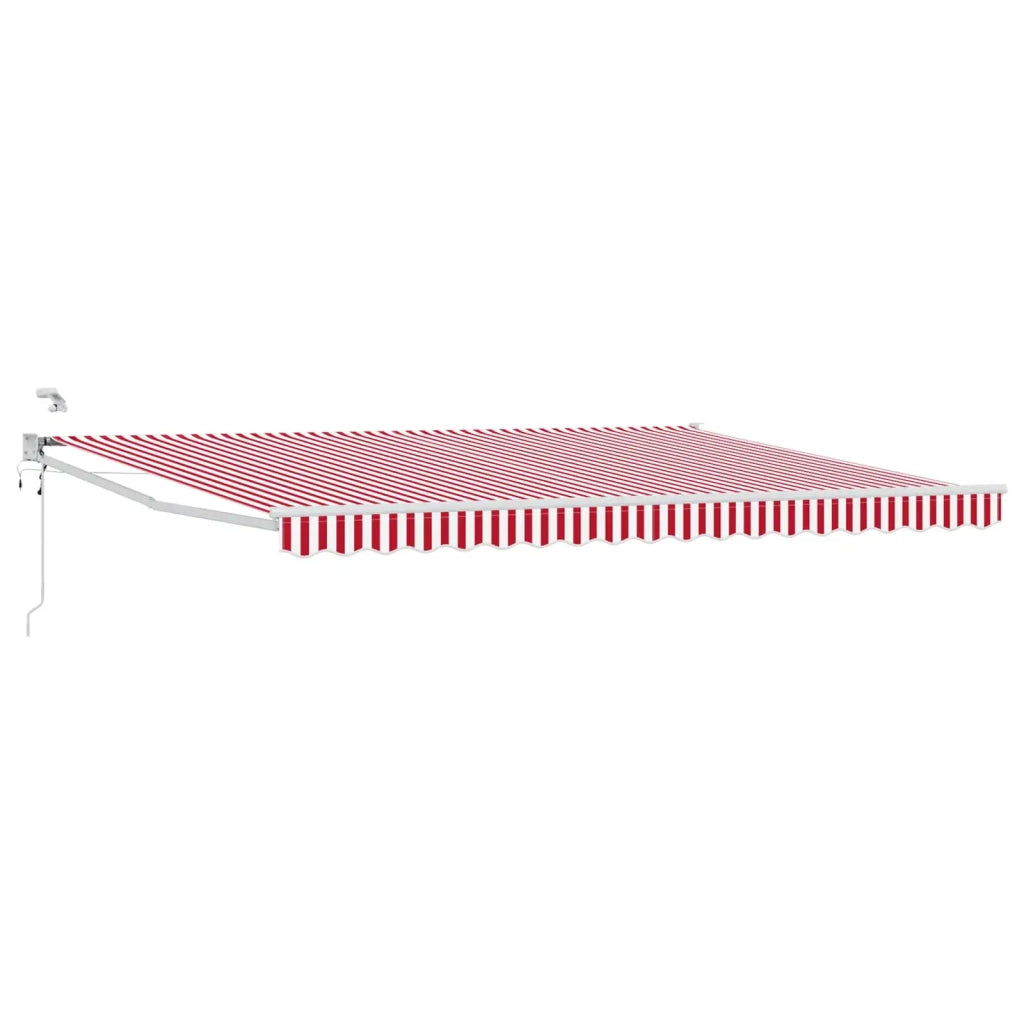 Tettuccio Elettrico Retrattile Rosso e Bianco 4,5 × 3 m 3419654