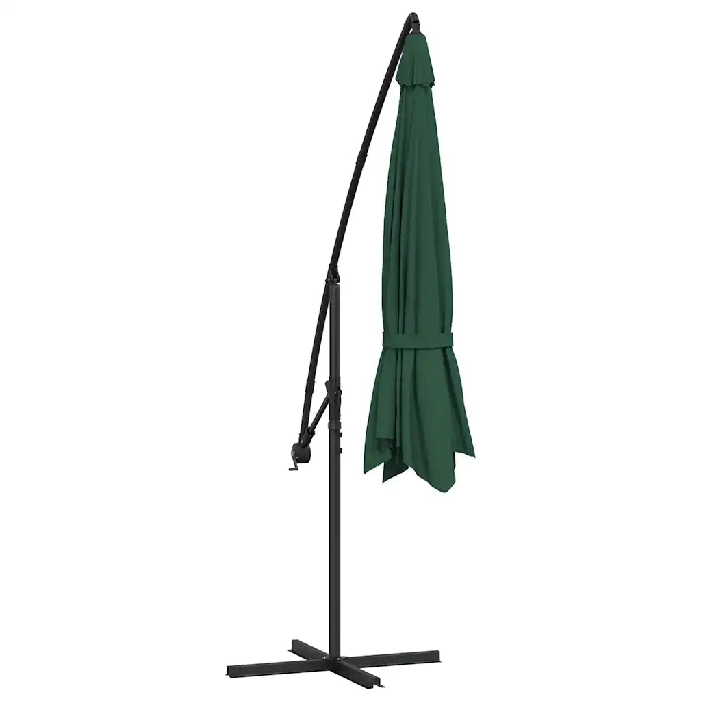 Ombrellone a Sbalzo da Giardino-Ombrello da giardino 3,5 m Verde