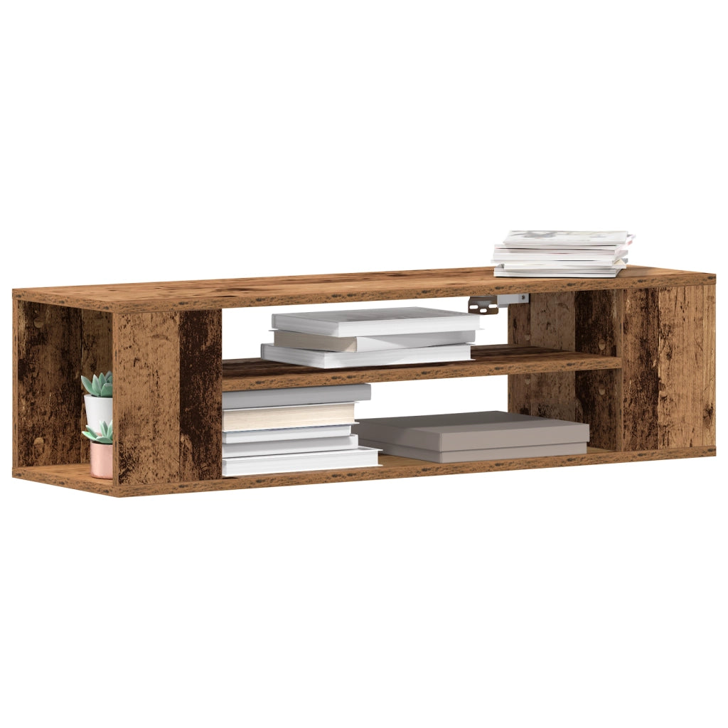Armadio TV da muro  in legno vecchio 100x30x26,5 cm in legno ingegnerizzato