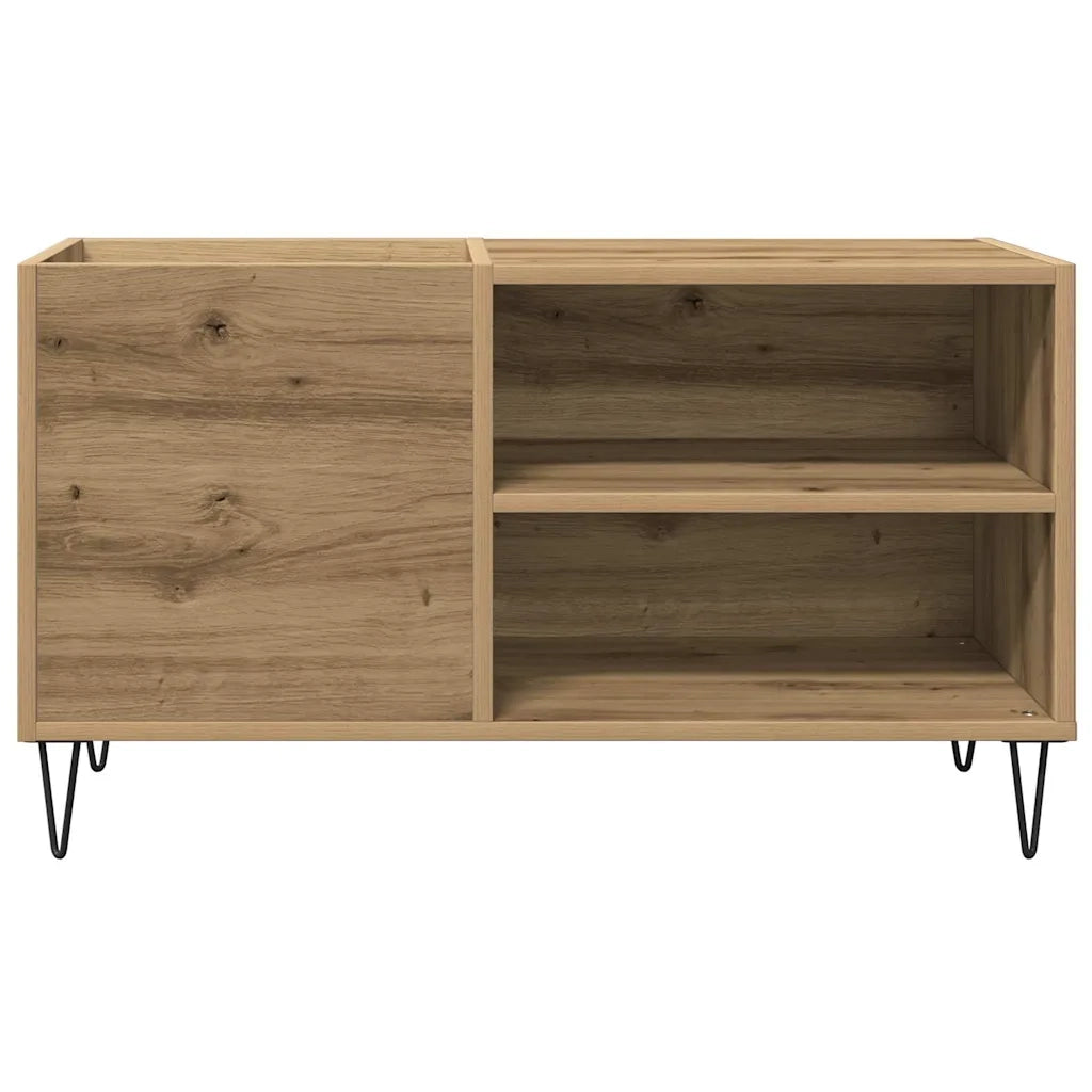 Mobile Porta Dischi Rovere Artigianale 84,5x38x48cm Multistrato