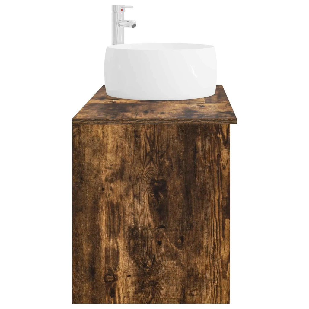 Set di mobili per il bagno 2 pcs Rovere Fumo 3403924