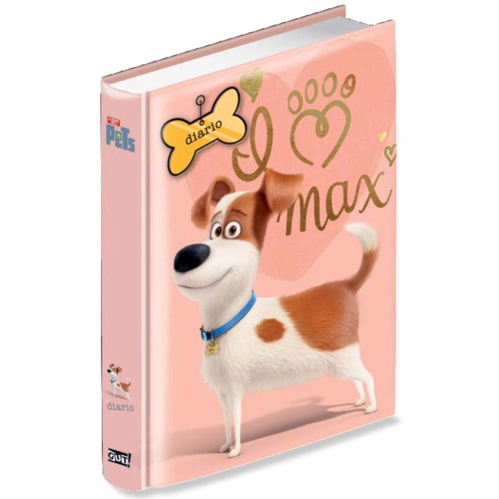 Trade Shop - Diario Pets Metropolitan Max Cane 12 Mesi Scuola Elementari Medie Bambine -