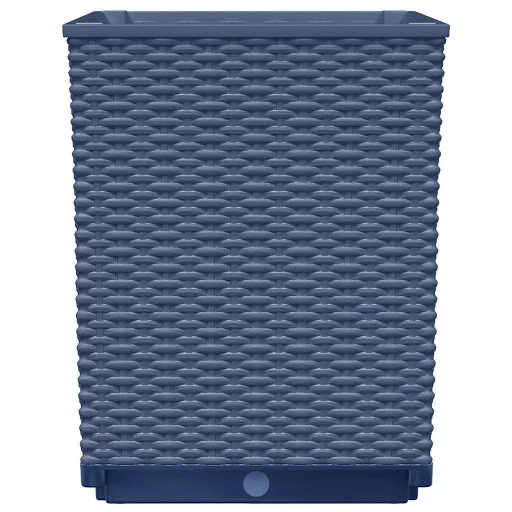 Fioriere 2 pz Grigio Blu 30x30x37 cm in Polipropilene 364180