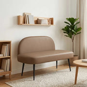 Panchina imbottita con schienale Cappuccino 110 x 60 x 76 cm 42040804