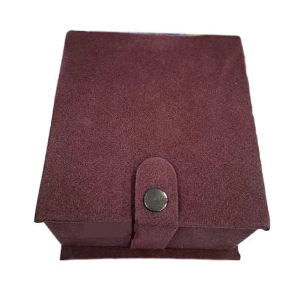 Trade Shop - Cofanetto Scatolo Confezione Astuccio Con Cuscino Per Orologio Velluto Rosso -