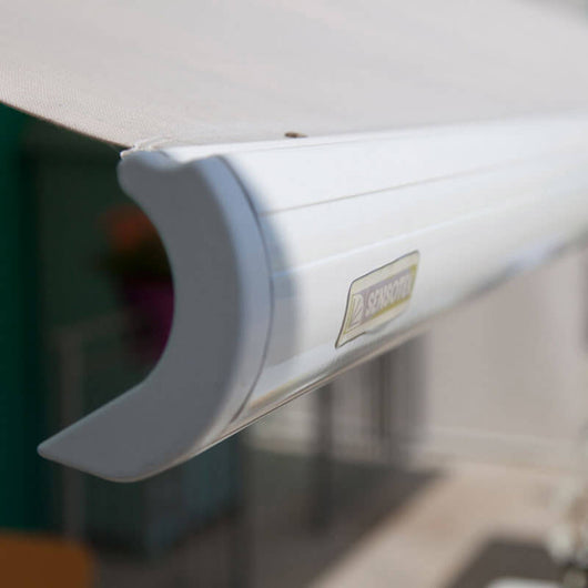 Tenda da Sole Motorizzata 4,5x3m Tessuto Acrilico Kraus Genziana Ecrù