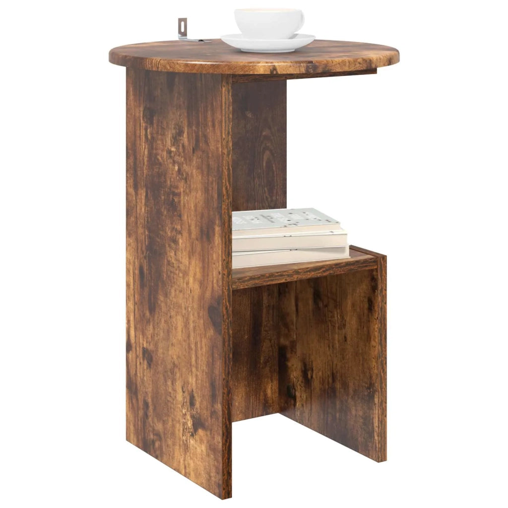 Tavolo laterale Rovere Fumo Ø 39,5 x 55 cm Legno ingegnerizzato 8001042