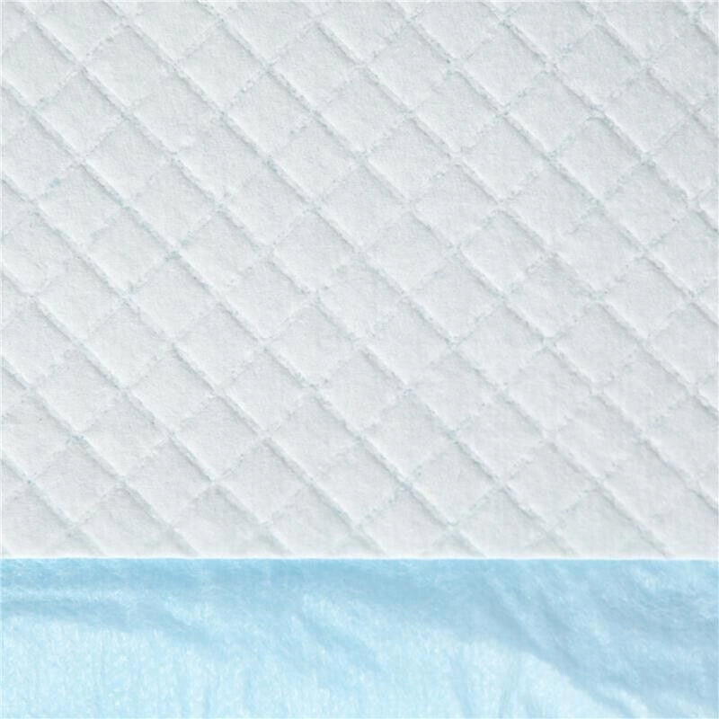 SET 100 TAPPETINI IGIENICI PER CANI A 6 STRATI IN TESSUTO NON TESSUTO, CARTA E PE, 45X60 CM, BLU E BIANCO