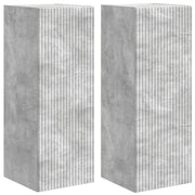 Mobile TV da parete 2 pz | Armadietto TV | Mobile Porta TV Calcestruzzo 30 x 31 x 80 cm