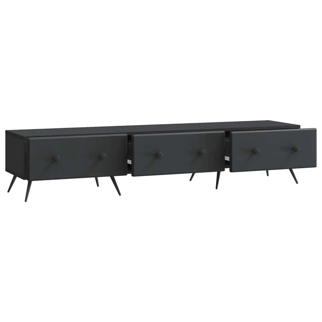 Mobile TV Nero 147 x 34,5 x 30 cm Legno ingegnerizzato 895626
