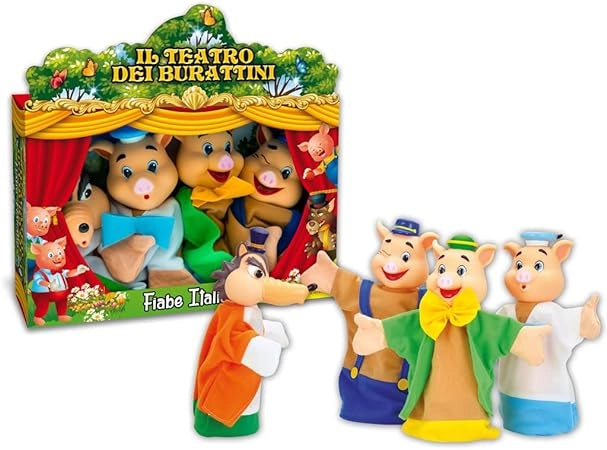 MARIONETTE TEATRINO FIABE ITALIANE 4 PZ