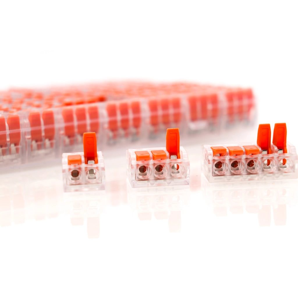 Set di Connettori Rapidi 75 Pezzi con Scatola in Plastica – Versatilità e Durata | 250V, 32A, 0.14-4mm² | Uso Universale