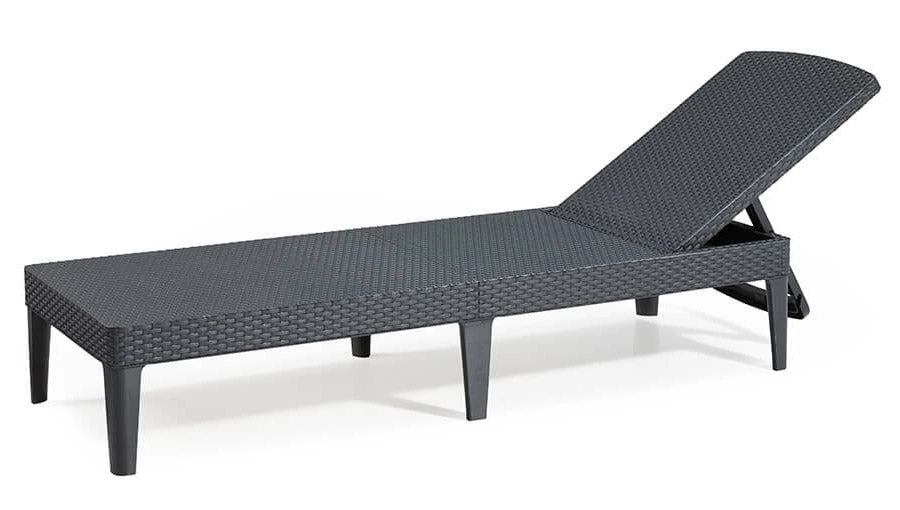Lettino Prendisole da Giardino 187,5x58x29 cm in Resina Keter Jaipur Antracite